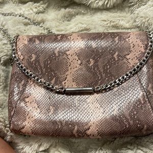 Topshop snake skin bag